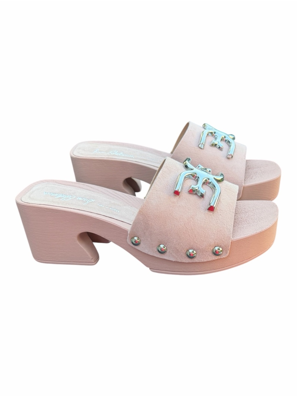 Sam Edelman Francina Pale Pink Platform Mule -Clog Scandi Sandals Size 7 NIB